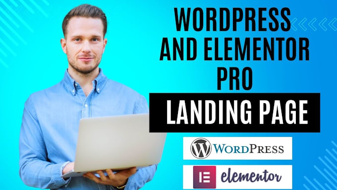 Gig Preview - Create responsive wordpress landing page, modern elementor landing page