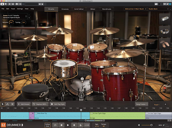 Gig Preview - Recreate drums in a song as a midi and audio file