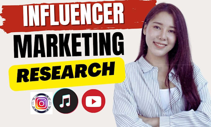 Gig Preview - Influencer research,best instagram ,tiktok influencer list