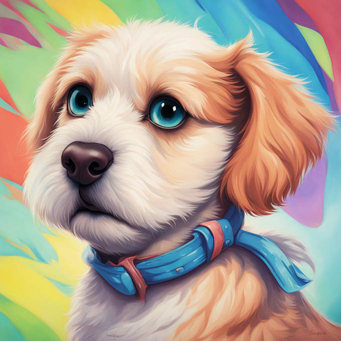 Gig Preview - Create a unique disney pet portrait