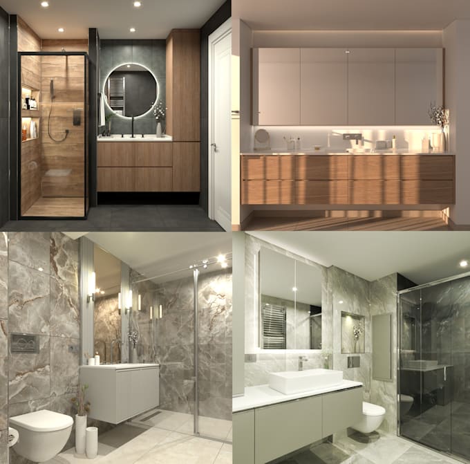 Gig Preview - Design and create bathroom