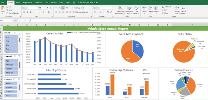 Bestseller - create custom data analysis and reports in excel