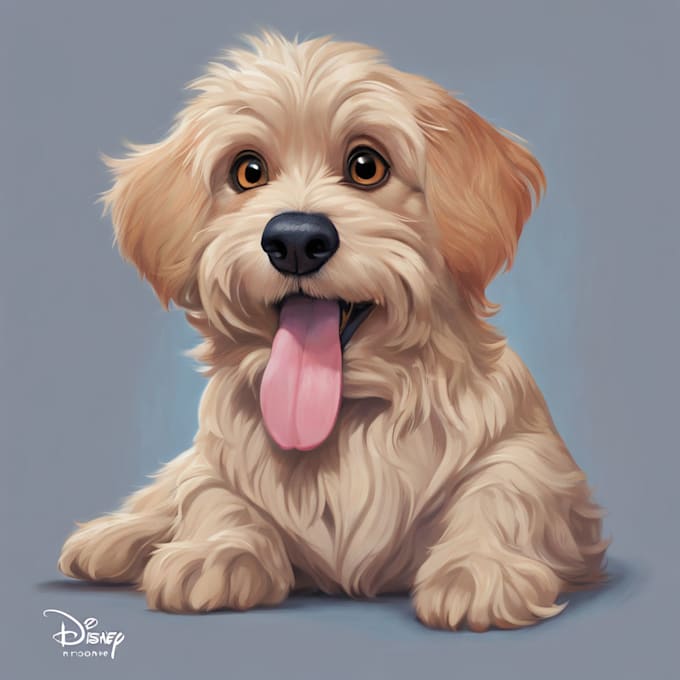 Gig Preview - Draw your pet portrait in  disney style cartoon illustration