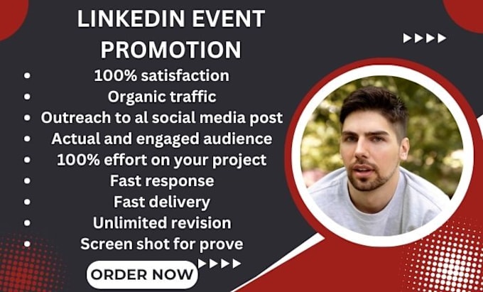 Gig Preview - Skyrocket linkedin event promotion webinar event and eventbrite event promotion