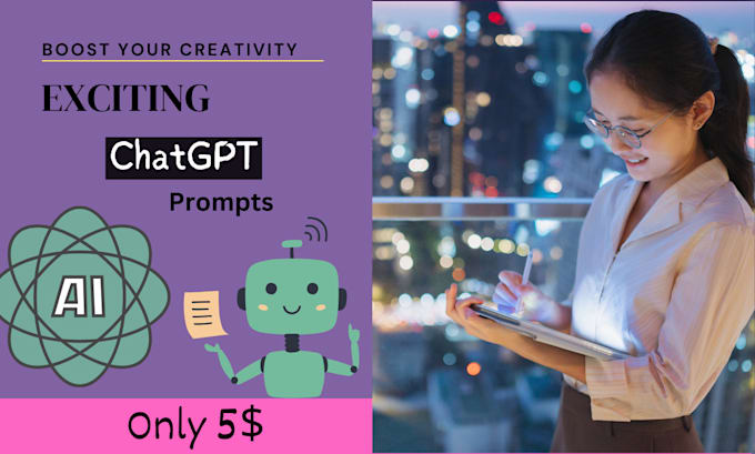 Gig Preview - Create 50,000 powerful ai chatgpt chatbot prompt bundle