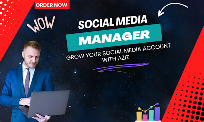 Gig Preview - Be your social media manager for your business