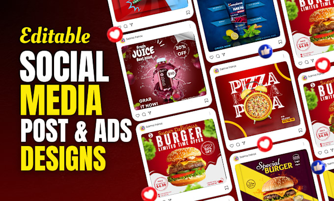 Bestseller - create eye catching facebook post ads, instagram post designs for you