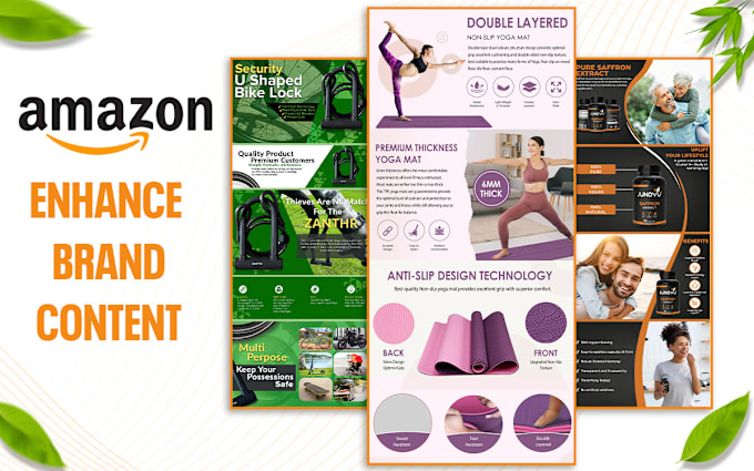 Gig Preview - Design amazon enhance brand content a plus content