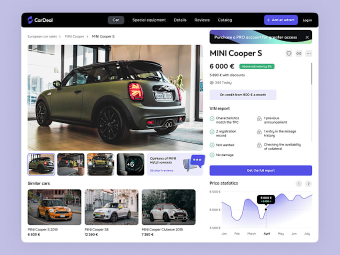 Gig Preview - Create car and motorcycle marketplace, auctioning and selling app