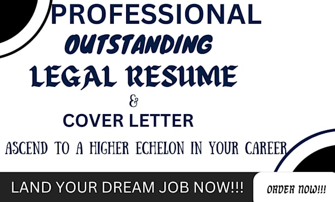 Gig Preview - Craft a professional legal resume and cover letter