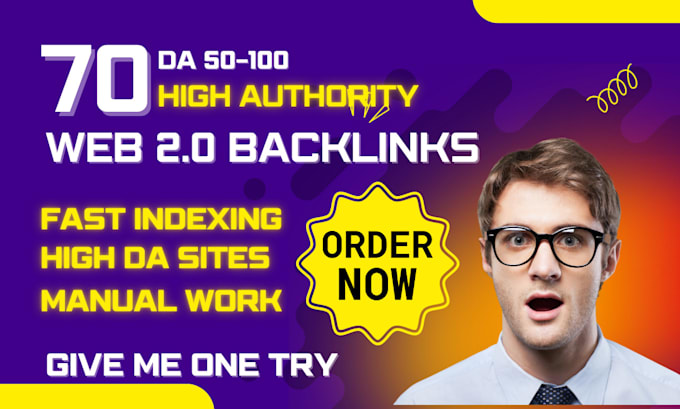 Gig Preview - Do 180 high authority contextual web 2 0 backlinks for seo ranking