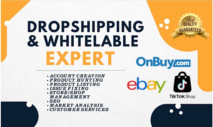 Gig Preview - Manage amazon to onbuy dropshipping sales products listings