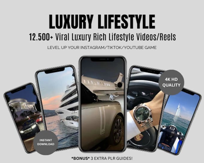 Gig Preview - Create 1000 luxury and lifestyle videos