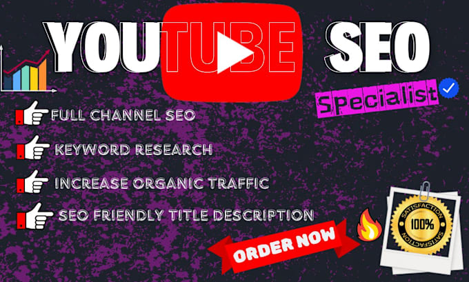 Gig Preview - Do super fast youtube SEO for fast ranking