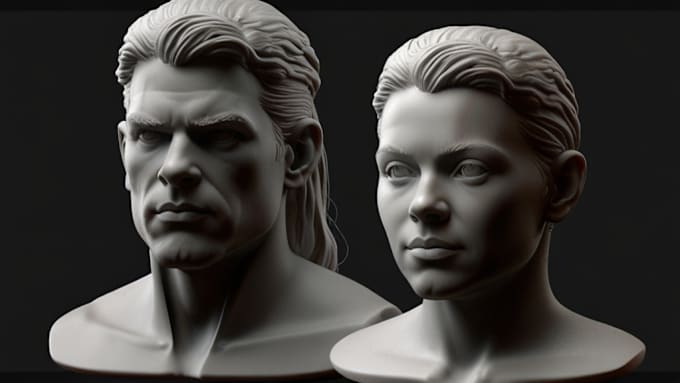 Gig Preview - 3d sculpture, cartoon sculpt, 3d model for 3d printing in zbrush and blender