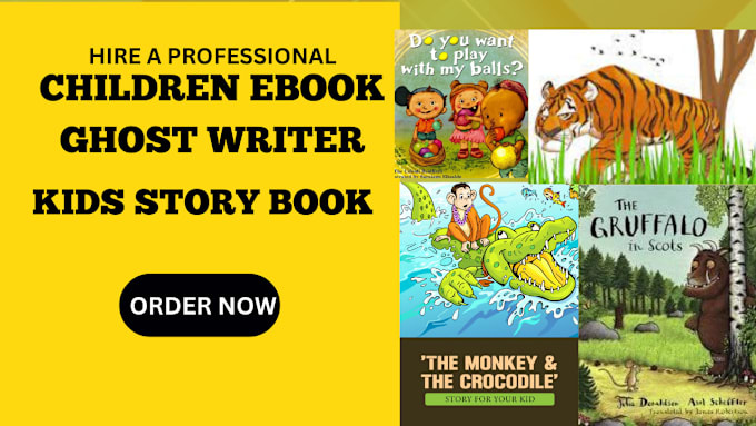 Gig Preview - Be your children ebook writer short story book kids story book story writer