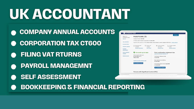 Gig Preview - Uk tax accountant and bookkeeper quickbooks sage xero freeagent