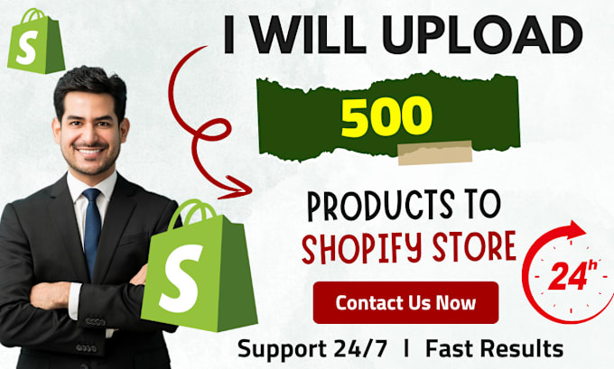 Gig Preview - Upload products to your shopify store fast delivery