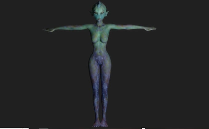 Gig Preview - Fork out 3dhumanoid  creature,pbr,realistic texture,nifty island,ue5 model,rig3d