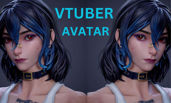 Gig Preview - Create custom vtuber model for your live stream