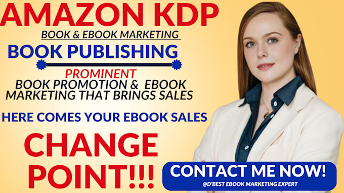 Gig Preview - Viral book promotion, ebook marketing, amazon KDP book marketing sales funnel