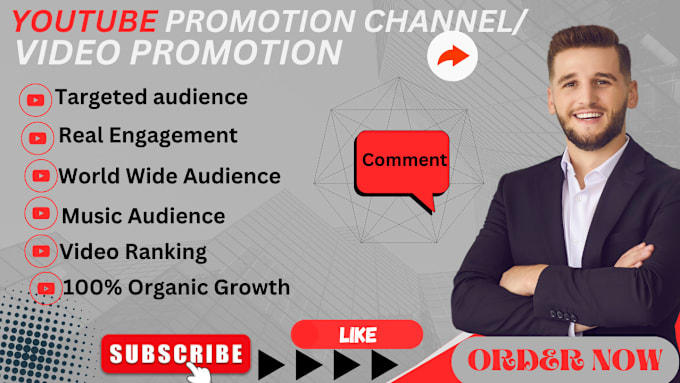 Gig Preview - Do organic youtube video promotion worldwide, channel monetization