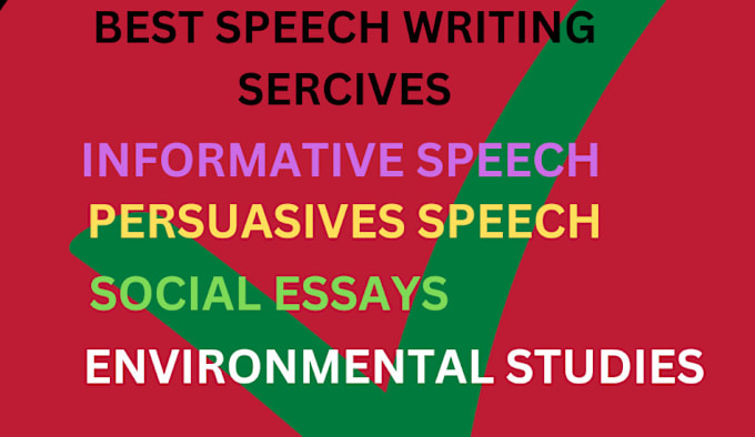 Gig Preview - Do informative, persuasive speech, environmental studies, social essay, report