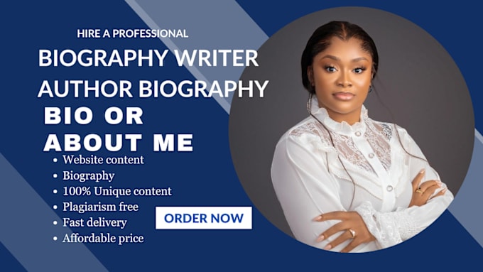 Gig Preview - Be your biography writer, autobiography writer memoir writer and self help ebook