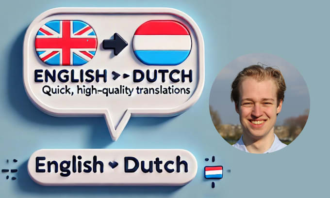 Bestseller - translate any text from english to dutch quickly