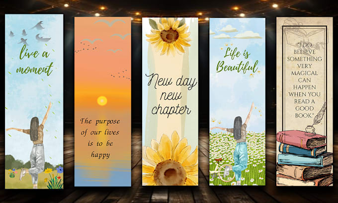 Gig Preview - Make high printable bookmarks with in 12 hours