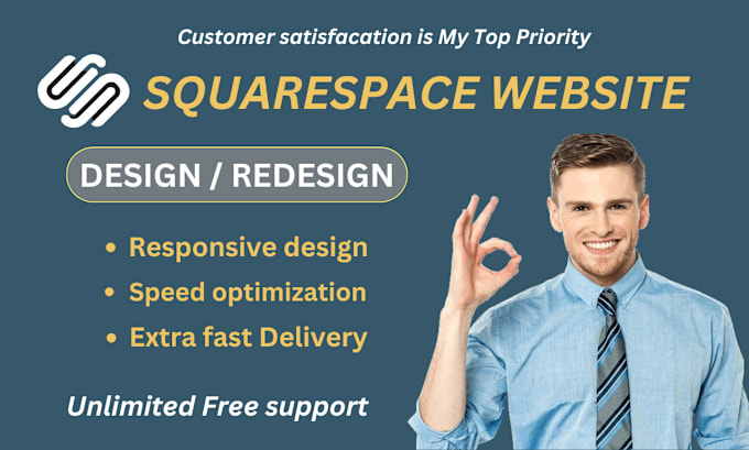 Bestseller - design and develop a squarespace website or redesign squarespace website