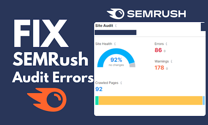 Gig Preview - Fix semrush site audit errors fast