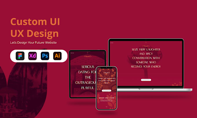 Gig Preview - Do ui ux design for your website and mobile app