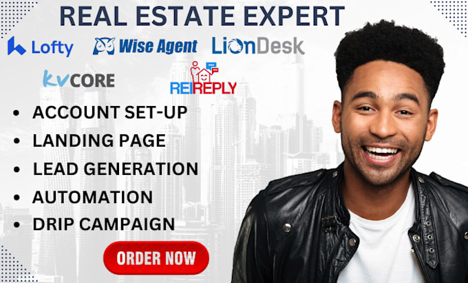 Bestseller - setup lofty custom website, kvcore, lion desk, and wise agent