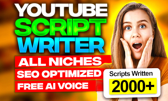 Gig Preview - Research and do top best youtube scriptwriting for your videos