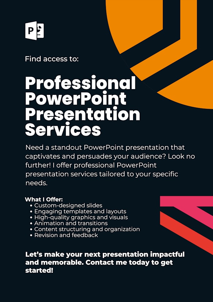 Gig Preview - Design a professional and modern powerpoint presentation