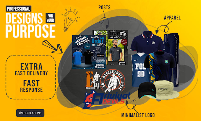 Gig Preview - Creative graphic artist specializing in logo, post and apparel design