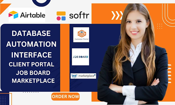 Gig Preview - Expert airtable database, softr webapp, client portal, job board, marketplace