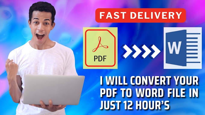 Gig Preview - Convert pdf,image text to word editable file in low price