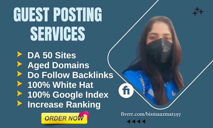 Gig Preview - Do guest posting services blog posting services with permanent dofollow links