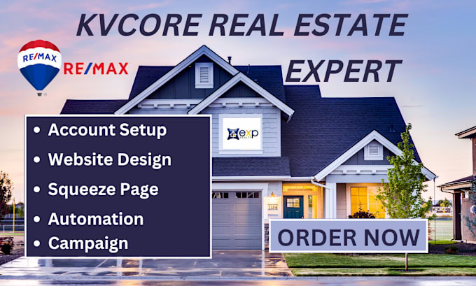 Gig Preview - Kvcore real estate website boldtrail lead generation kvcore campaign kv core seo