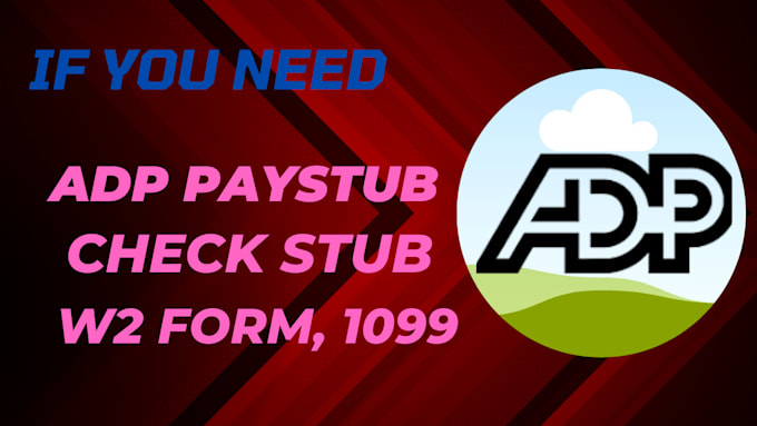 Bestseller - do adp paystub, pay stub, check stub, stubs and  w2