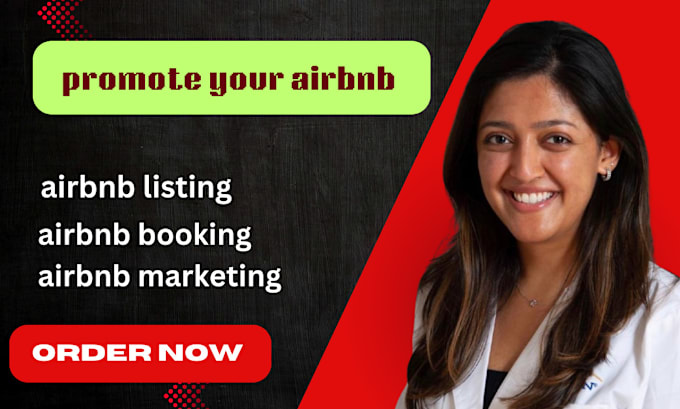 Gig Preview - Boost your airbnb booking airbnb marketing airbnb promotion airbnb listing