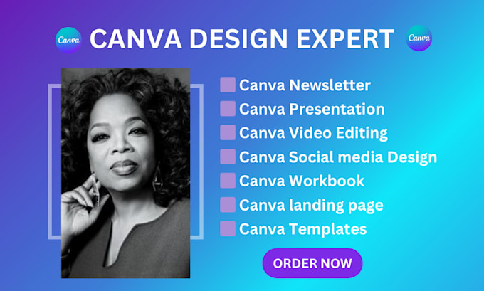 Gig Preview - Design canva website, canva newsletter, canva landing page, canva presentation