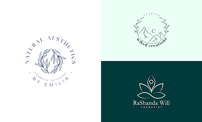 Gig Preview - Design modern hand drawn botanical logo