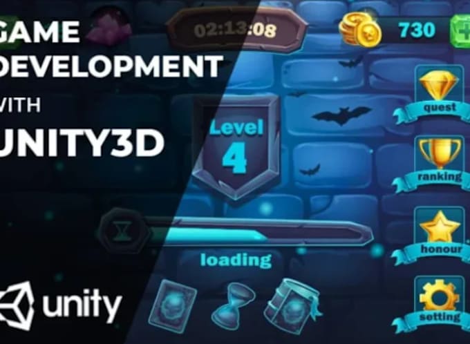 Gig Preview - Get 2d,3d mastery unity game development beyond boundaries unity