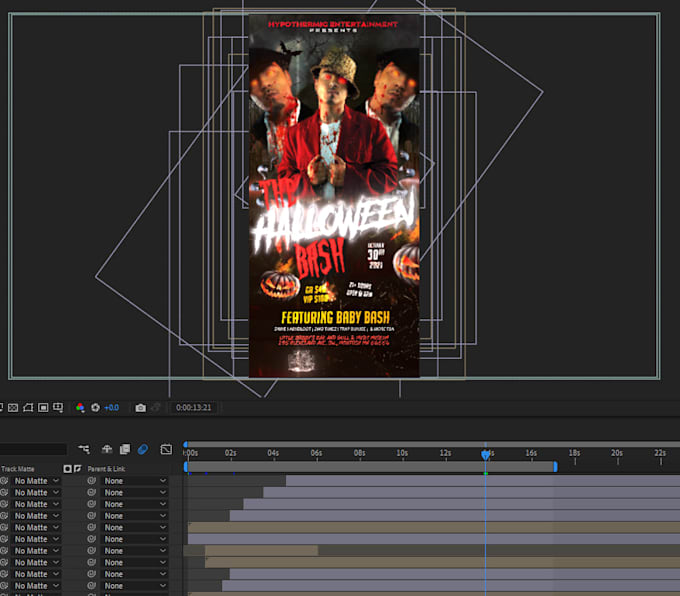 Gig Preview - Create an animation poster motion flyer party events