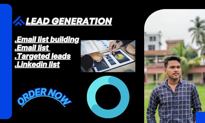 Gig Preview - Do b2b lead generation linkedin lead business lead and email list building