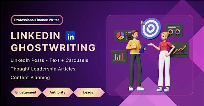 Gig Preview - Ghostwrite your linkedin posts and articles