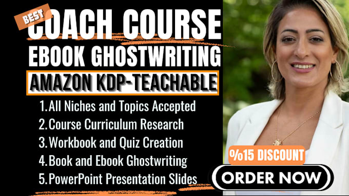 Gig Preview - Ghostwrite ebook online course teachable life coaching course, gohighlevel ebook